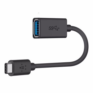 Belkin 3.0 USB-C to USB-A Adapter (USB-C Adapter) - Black (F2CU036btBLK)