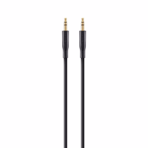 Belkin 3.5mm Gold-Plated AUX Cable (2M) - Black (F3Y117bt2M)