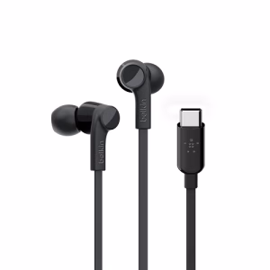 Belkin SoundForm Wired Earbuds With USB-C Connector - Black (G3H0002btBLK)