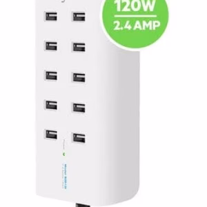 Belkin RockStar, 10-Port USB Charging Station - White (B2B139au)
