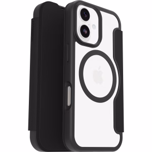 OtterBox React Folio MagSafe Apple iPhone 17 (6.3') Case Black Crystal (Clear/Black) - (77-98586)