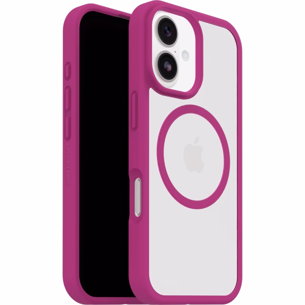 OtterBox React MagSafe Apple iPhone 17 (6.3') Case Rose Crystal (Pink/Clear) - (77-98594)
