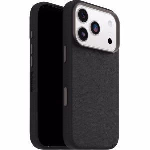 OtterBox Symmetry Cactus Leather MagSafe Apple iPhone 17 Pro (6.3') Noir Ash (Black) - (77-99045)