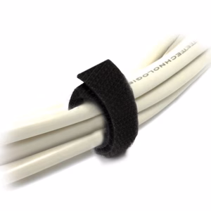8Ware 25m x 12mm Velcro Wide Cable Tie Hook & Loop Black