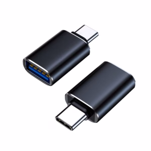 8Ware USB-C Male to USB-A Female OTG Adapter Black