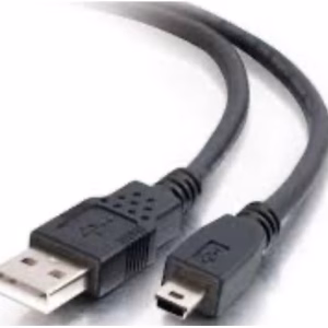 8Ware USB 2.0 Cable 1m A Male to Mini B Black Pack of 10