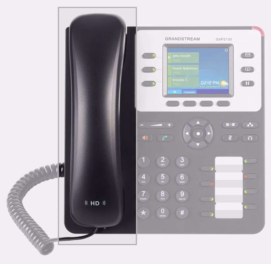 Grandstream GXP2130 V2 Spare Handset – 3 Line IP Phone