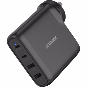 OtterBox 100W Four Port USB-C PD Fast GaN Wall Charger Black