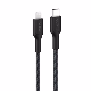 Belkin BoostCharge Pro Braided Lightning to USB-C Cable 1M Black