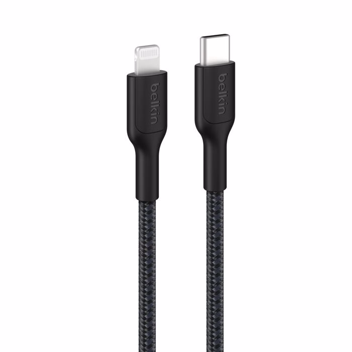 Belkin BoostCharge Pro Braided Lightning to USB-C Cable 1M Black