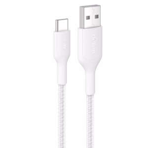 Belkin BoostCharge Pro Braided USB-C to USB-A Cable 2M White