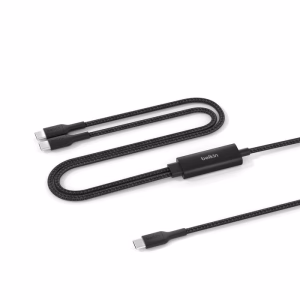 Belkin BoostCharge Pro Braided USB-C to Dual USB-C Cable 1.5M Black
