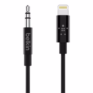Belkin 3.5mm Audio Cable Lightning Connector 0.9M Black