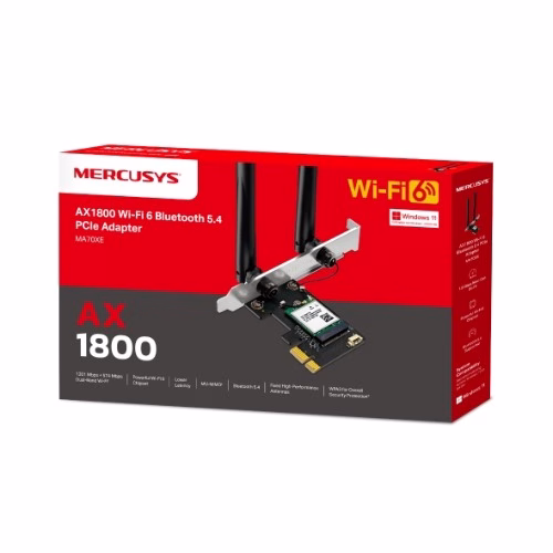 Mercusys AX1800 Wi-Fi 6 Bluetooth 5.4 PCIe Adapter