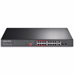 Mercusys MS118CP 16-Port PoE+ Rackmount Switch