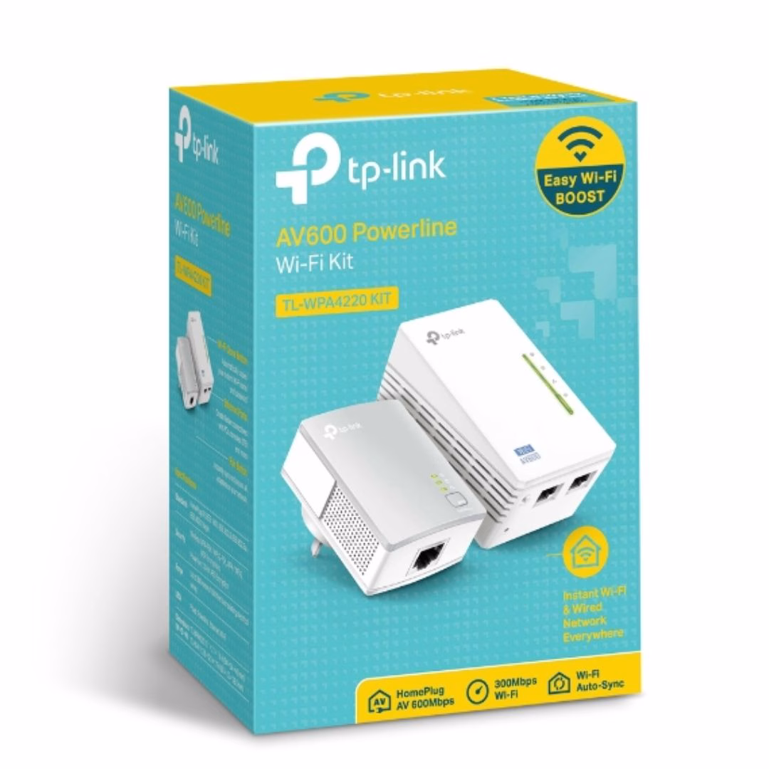 TP-Link TL-WPA4220 KIT 300Mbps AV600 Wi-Fi Powerline Extender