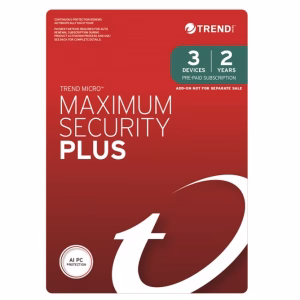 Trend Micro Maximum Security Plus 3 Devices 2 Year