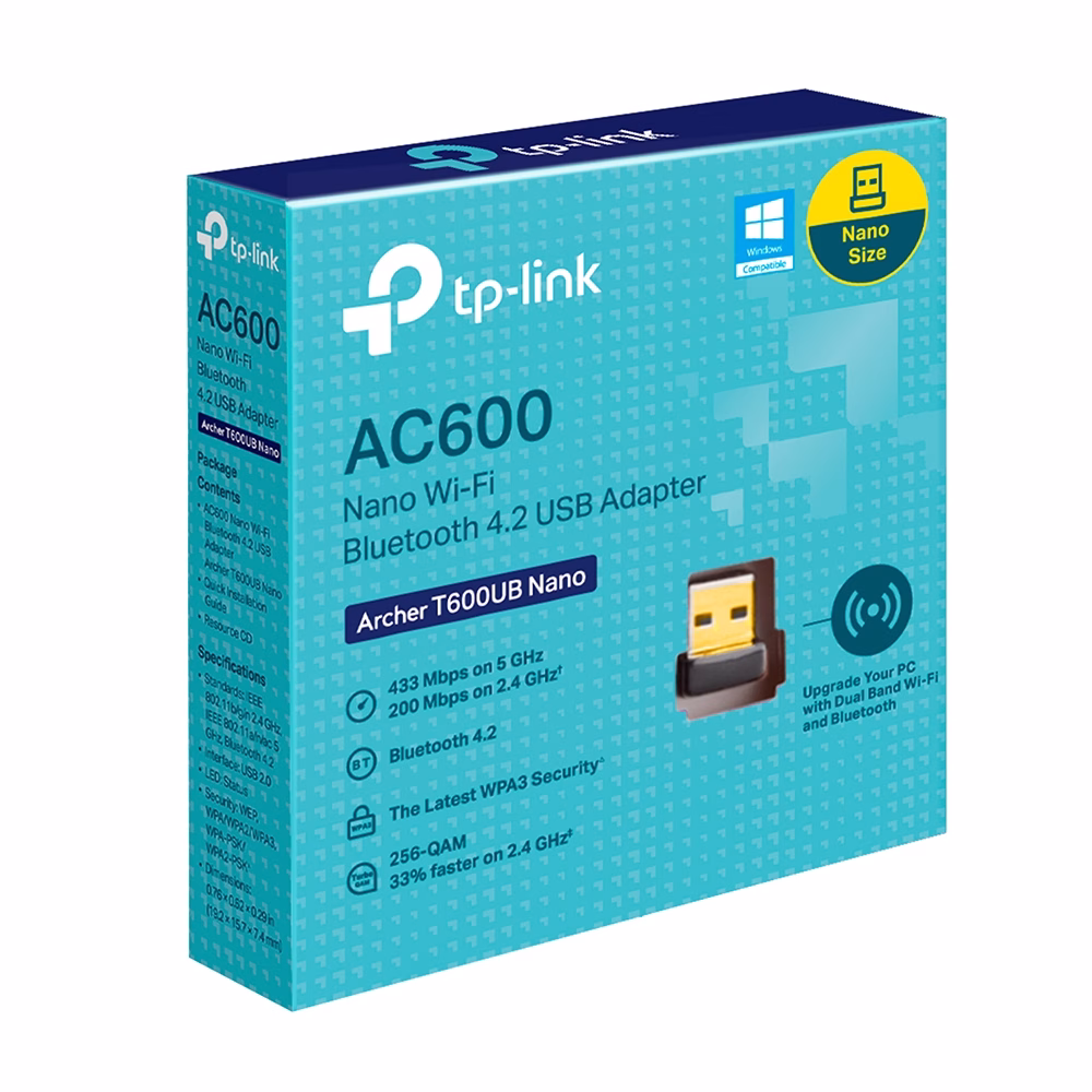 TP-Link Archer T600UB Nano AC600 Wi-Fi Bluetooth USB Adapter