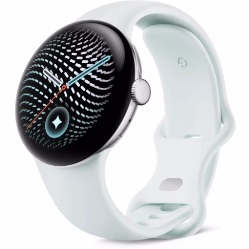 Google Pixel Watch 5 WiFi 45mm Polished Silver Fog Band