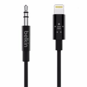 Belkin 3.5mm Audio Cable with Lightning Connector 1.8M Black